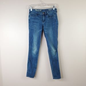 MADEWELL skinny skinny ankle stretch denim jean 25